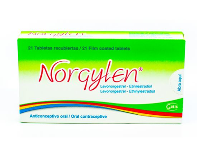 Norgylen 21 tabletas