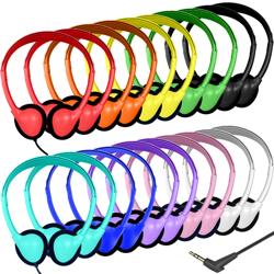 Ladont 20 Pack Bulk Classroom Headphones for Students Kids Scho