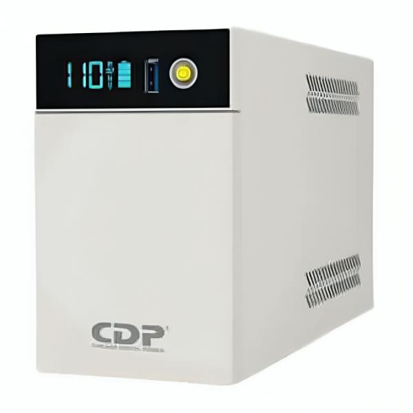 UPS CDP Lismart-855 500VA 250W UPS Linea Interactiva Litio LIFEPO4 120VAC LCD USB – Blanco