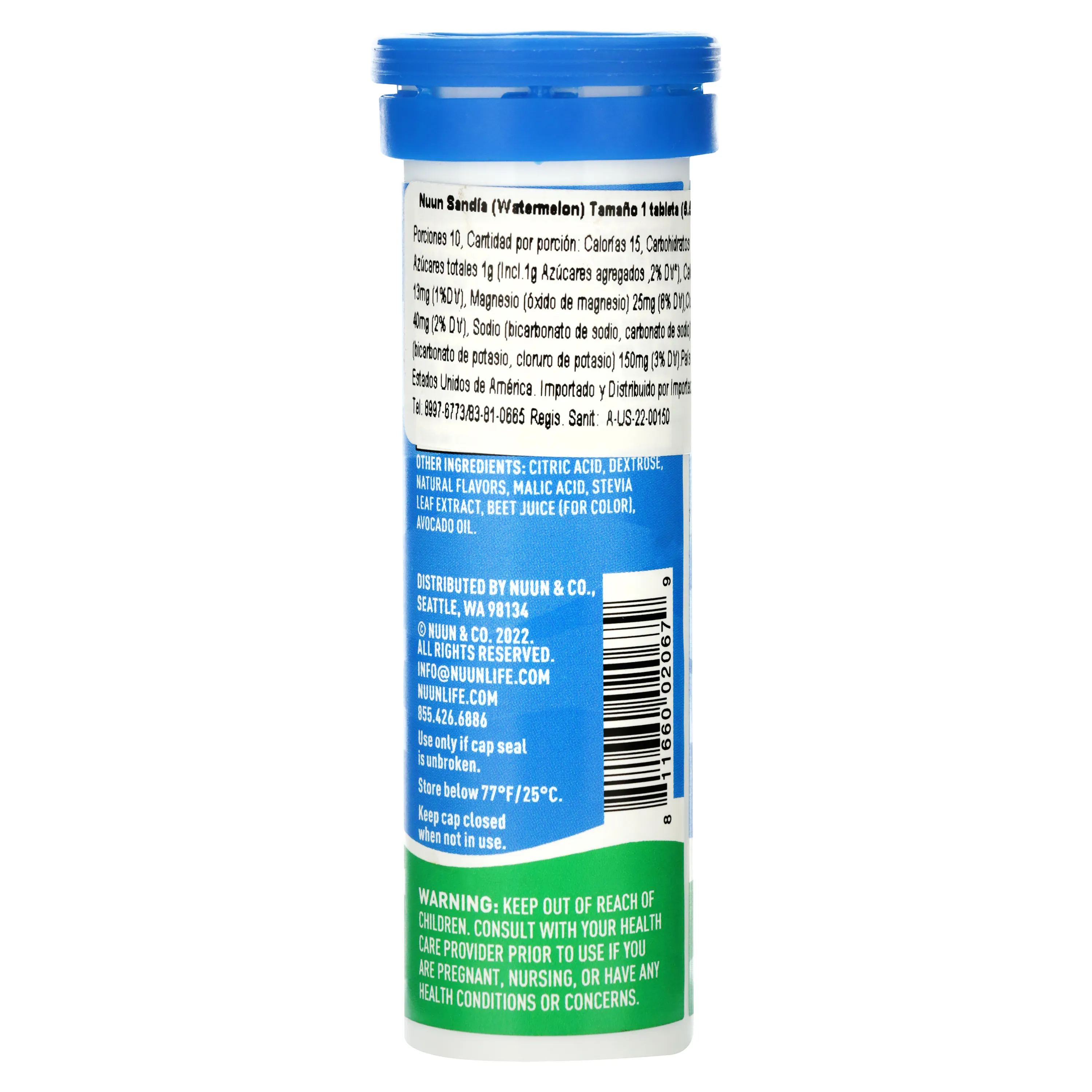 Hidratante Nuun Sport sandía - 55 g