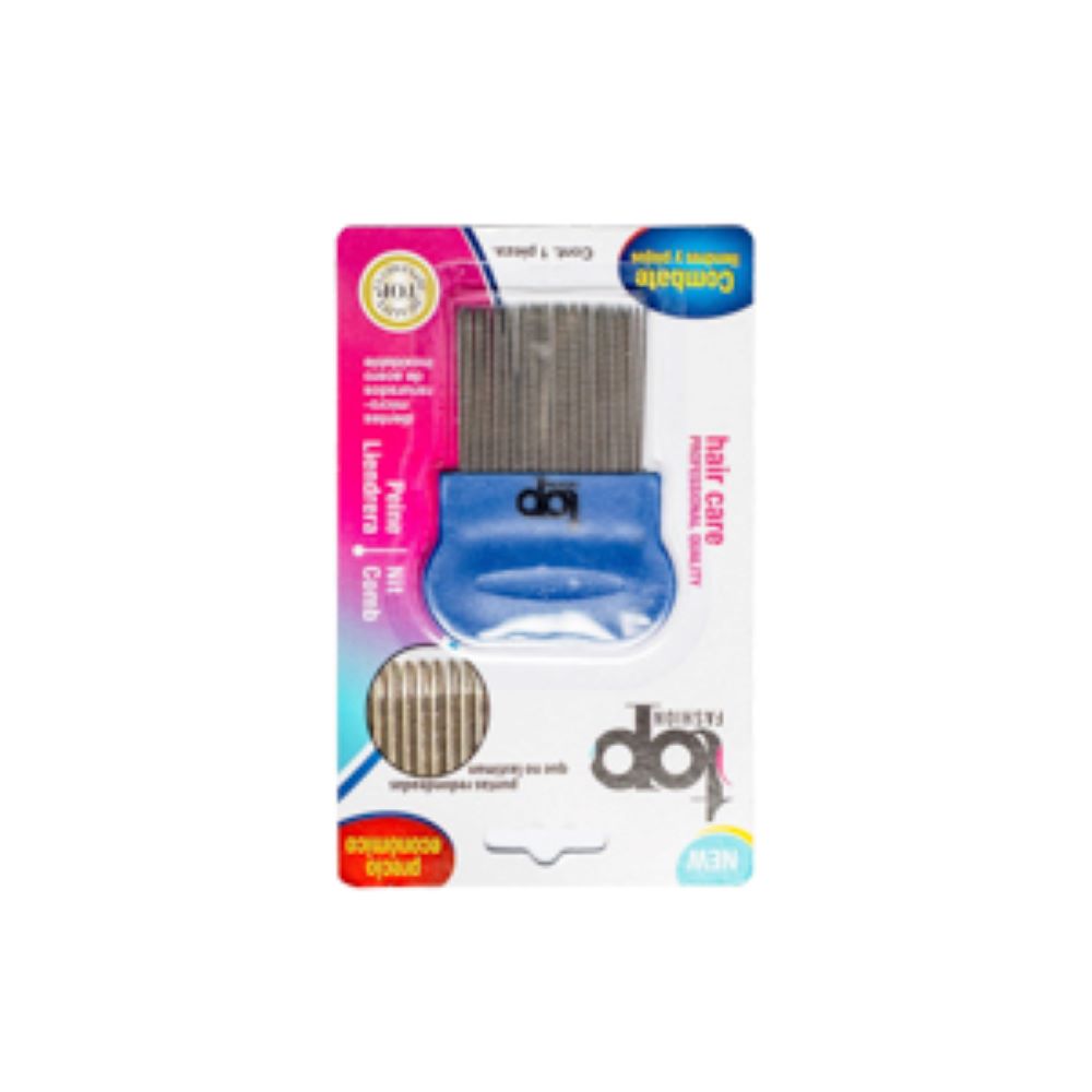 Peine saca piojos plastico Top Fashion x1 unidad
