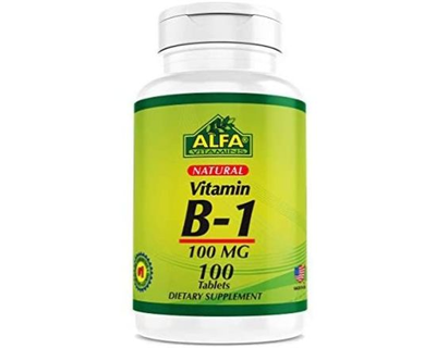 Alfa, Vitamina B-1, 100 mg, 100 Tabletas