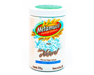 Metamucil Plantago psyllium sabor natural 210 g