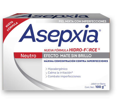 ASEPXIA PIEL GRASA BARRA 100 G 1 JABÓN