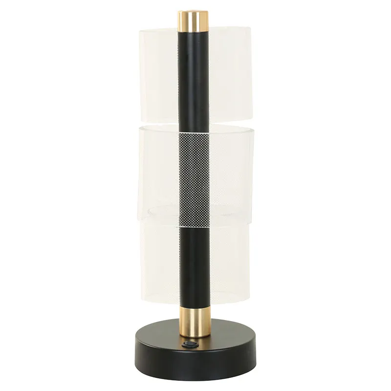 Lámpara de mesa dorado y negro 33625