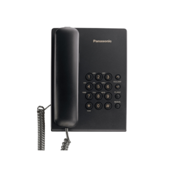 Teléfono Fijo PANASONIC KX-TS500LXB Negro