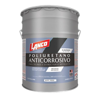 Pintura Anticorrosivo Poliuretano Negro Cubeta Lanco