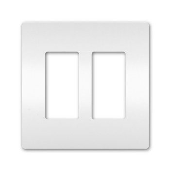 Placa 2 modulos radiant blanco