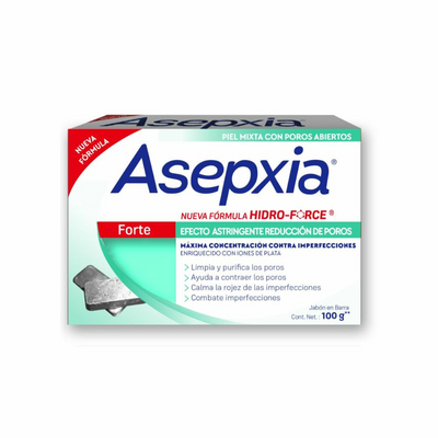 Asepxia Jabon Formula Forte reductor de poros 100g