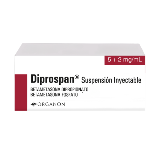 DIPROSPAN 5 MG / 2 MG X 1 VIAL INYECTABLE