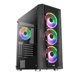 Case Frgb Aerocool Prism-G-Bk-V2 Mid Tower Ventiladores 4 De 12