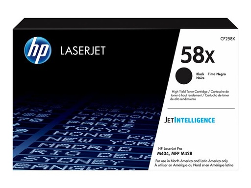Cartucho de Tóner Negro HP LaserJet 58X CF258X