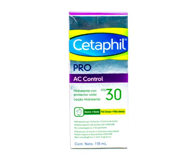 Cetaphil PRO AC hidratante con FPS30 118 ml