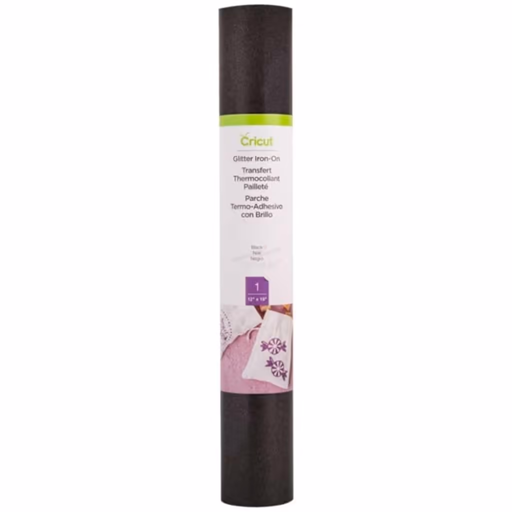 CRICUT VINIL SMART IRON-ON GLITTER – NEGRO