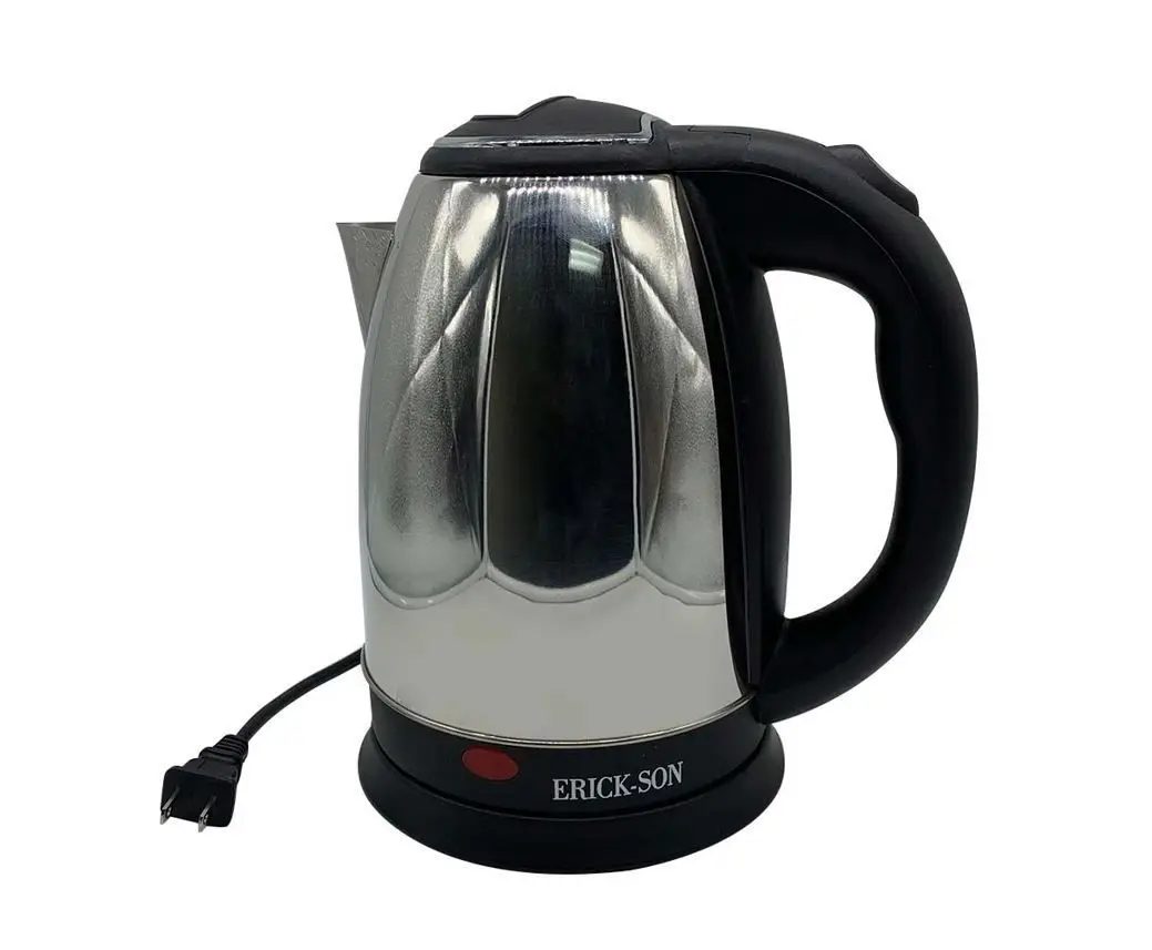 Hervidor eléctrico Erick-Son CEE0318SS 1.7 l Negro y Plateado