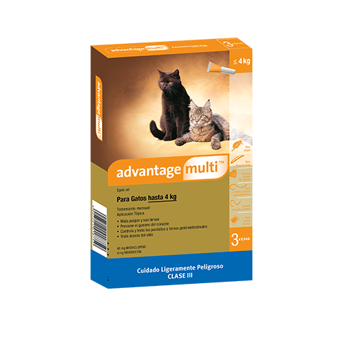 ADVANTAGE MULTI GATO 0.4 ML X 3 UND (VETERINARIA)