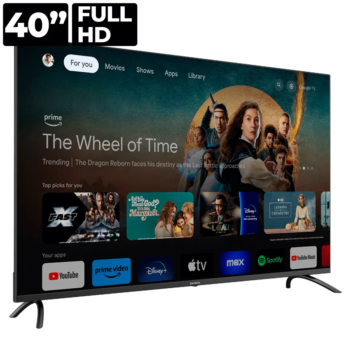 Pantalla LED FHD Aiwa 40 Pulgadas AW40B4SFG