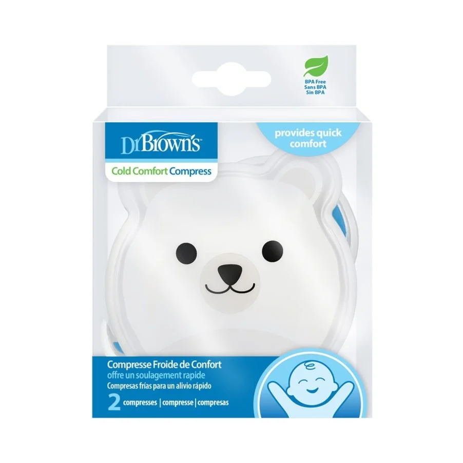 2 Compresas frias para alivio rapido oso y ballena DrBrowns