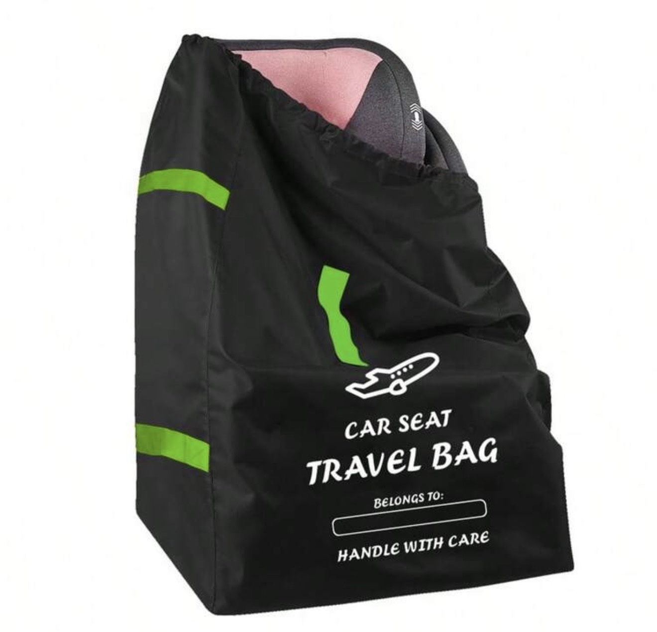 Bolsa de Viaje para Silla de Auto para Bebé – Funda Protectora Impermeable para Avión y Transporte con Correas Tipo Mochila