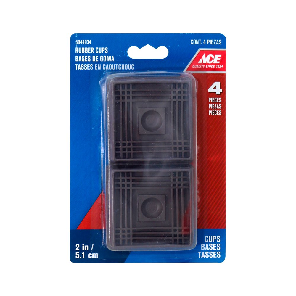 Protector de hule café para mueble 2 pulg set 2 pzas