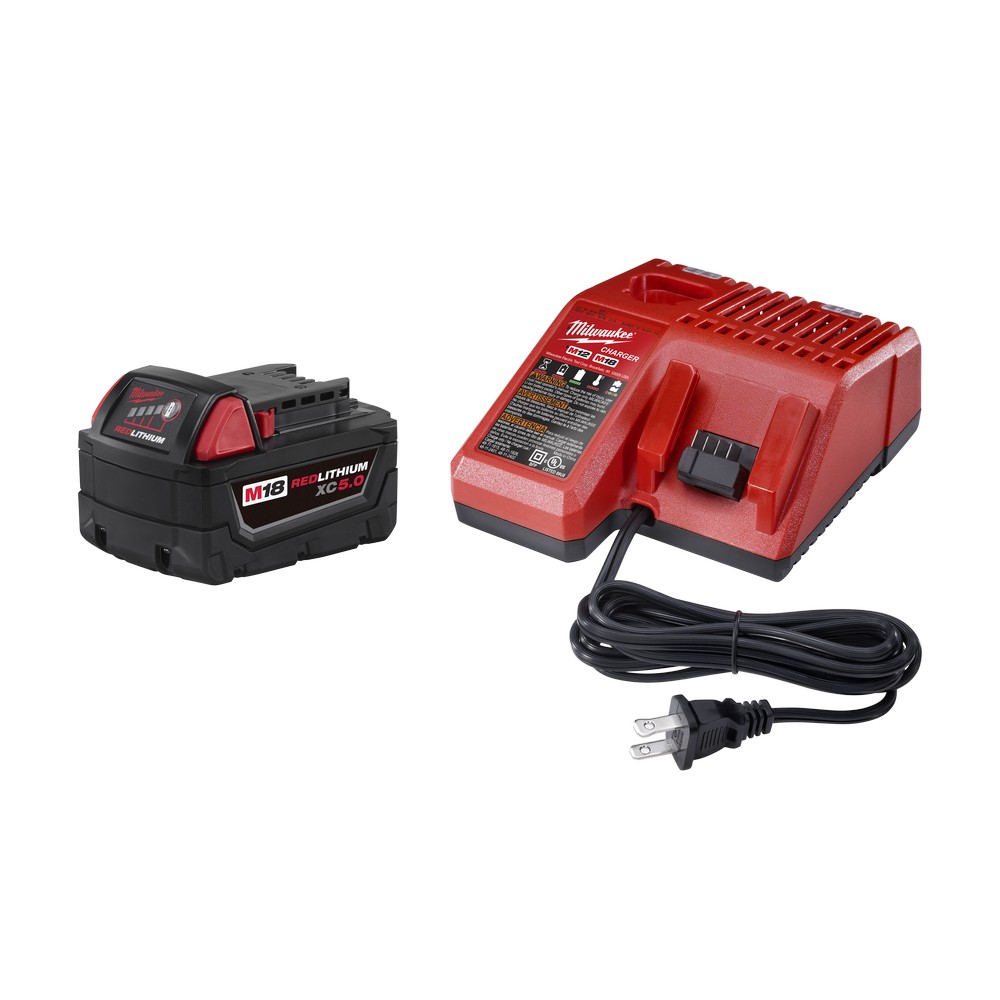 Cargador con bateria 18v 5.0ah milwaukee 48591850