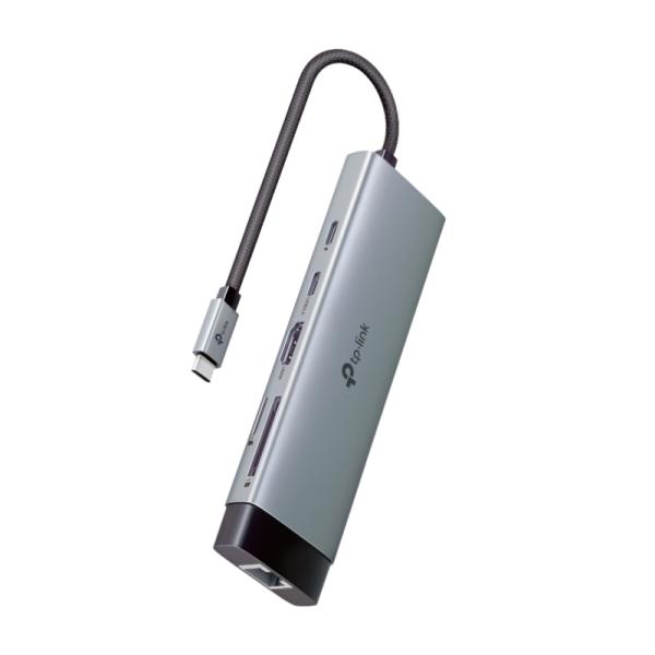HUB TP Link UH9120C 9 en 1 3 Puertos 1 Puerto 1 Puerto 3.0 1 Puerto Ethernet 1 Puerto HDMI 1 Puerto Micro SD 1 Puerto SD USB-C USB (UN)