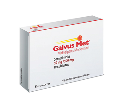 GALVUS MET 50MG/500 MG TABLETAS VIA ORAL