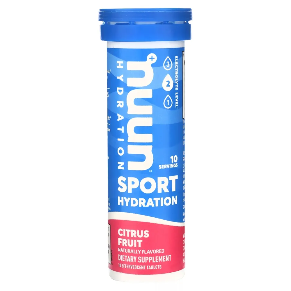 Hidratante Nuun Sport sabor frutas cítricas en tabletas - 10 Uds