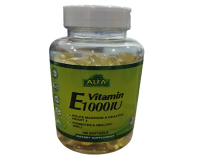 Alfa, Vitamina E, 1000 UI, Frasco 90 Capsulas