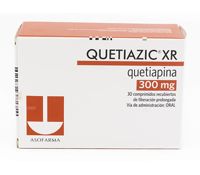 QUETIAZIC XR 300 MG 30 TABLETAS