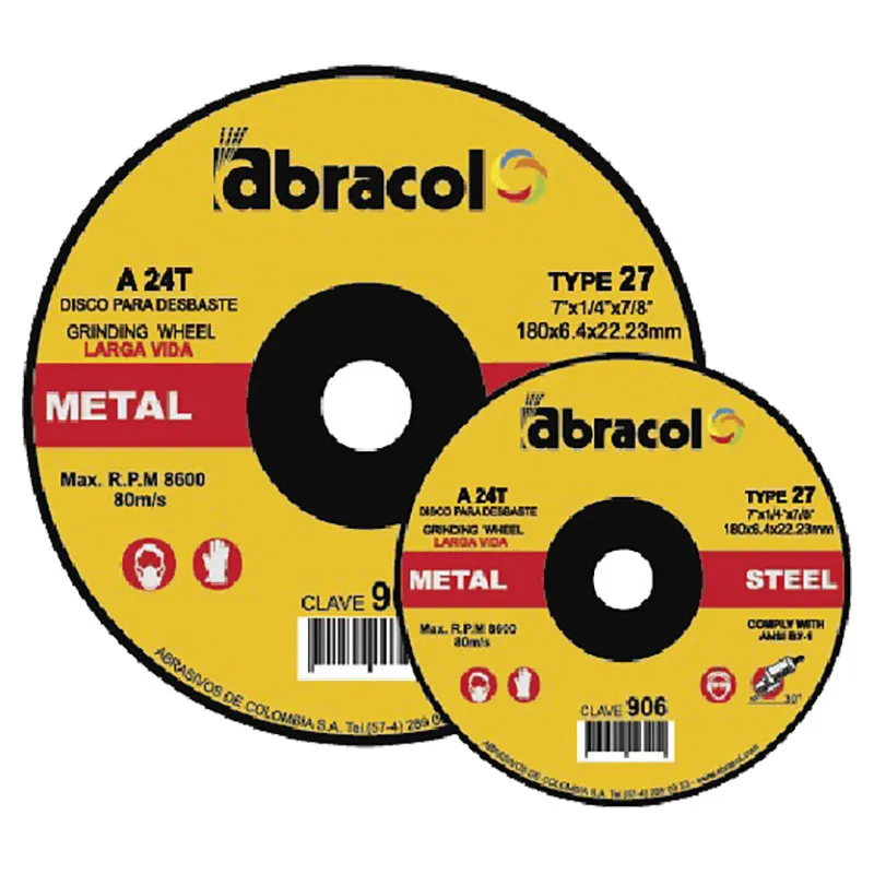 Disco desbaste de concreto 4 1/2" dt27
