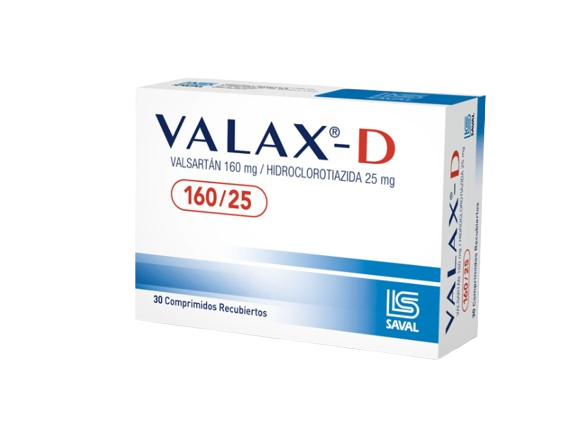 VALAX - D TABLETAS 160 MG / 25 MG