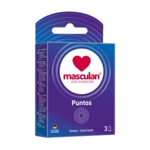 MASCULAN PRESERVATIVO DOTTED X 3 UNDS
