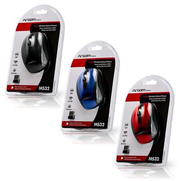 Argom Mouse inalámbrico negro