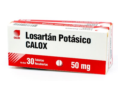 Losartan Calox 50 mg 30 tabletas (Oferta 1+1)