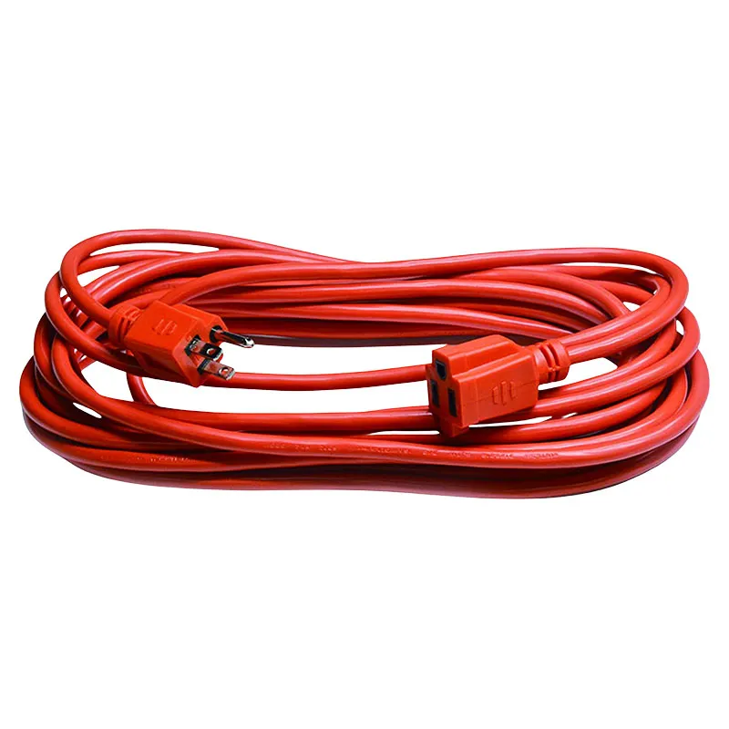 Extensión eléctrica 16 AWG 8 m uso pesado naranja