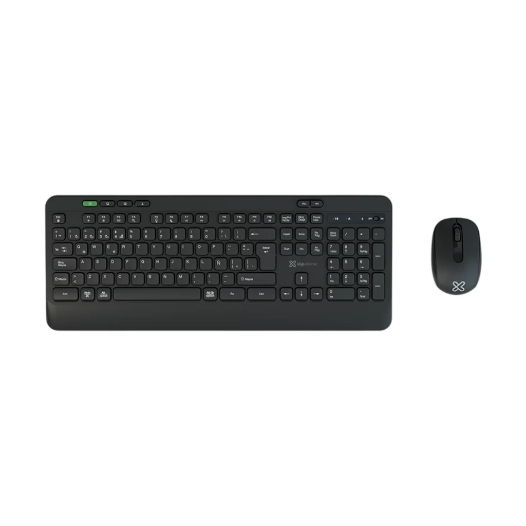 Klip Xtreme Kit Teclado y Mouse Inalámbrico Encourage KBK-750, Caja Abierta