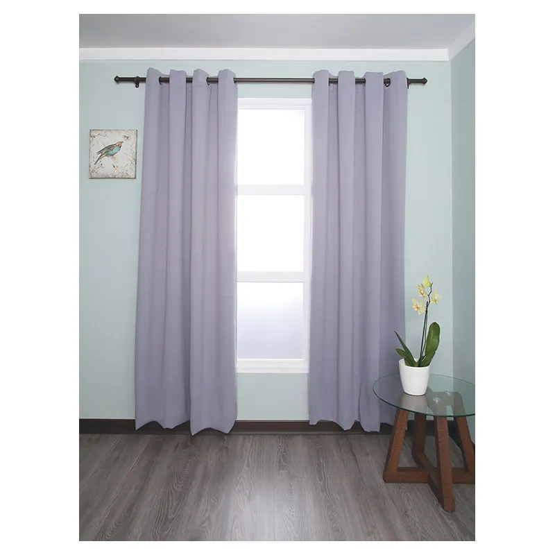 Cortina blackout liso gris claro 229 x 137 cm (Precio por pieza)