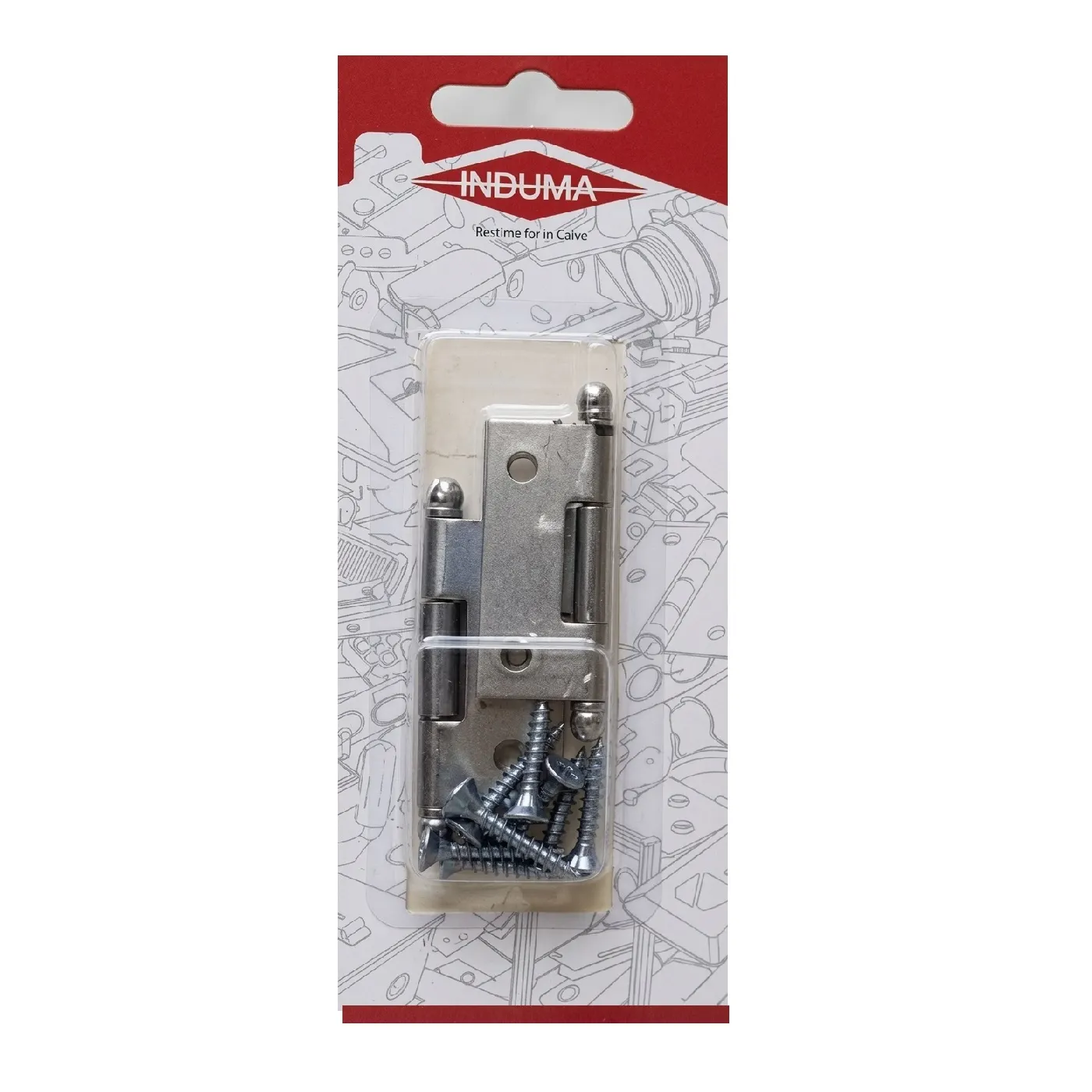 Bisagra para mueble 1 1/2" zincado 2 piezas