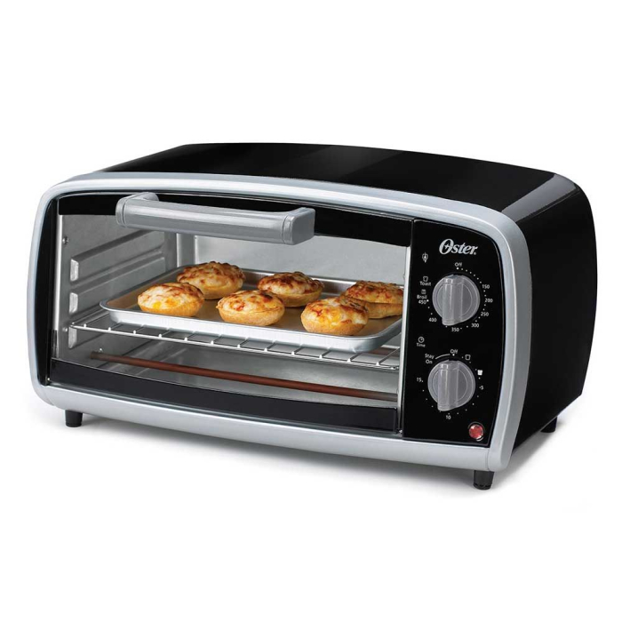 Horno Tostador 10lt 4 Rebanadas 450°F Negro