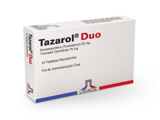 Tazarol Duo 25 mg/75 mg 10 Tabletas