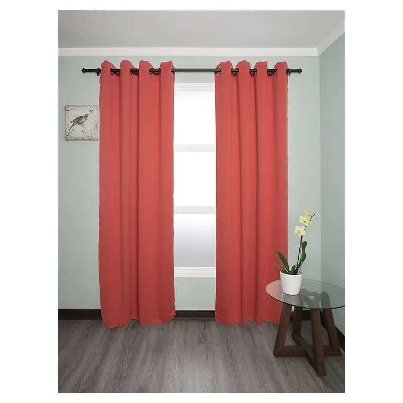 Cortina blackout liso terracota 229 x 137 cm (Precio por pieza)