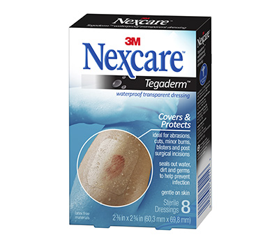 NEXCARE TEGADERM APÓSITO TRANSPARENTE IMPERMEABLE