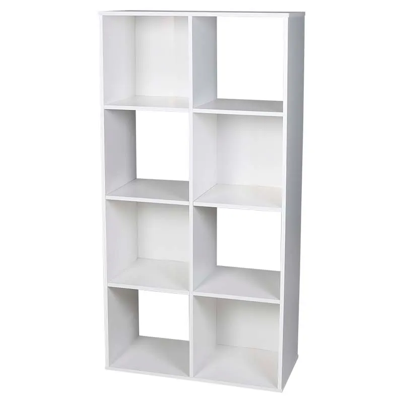 Mueble organizador cubos 8 espacios melamina blanco 61 x 30 x 121 cm