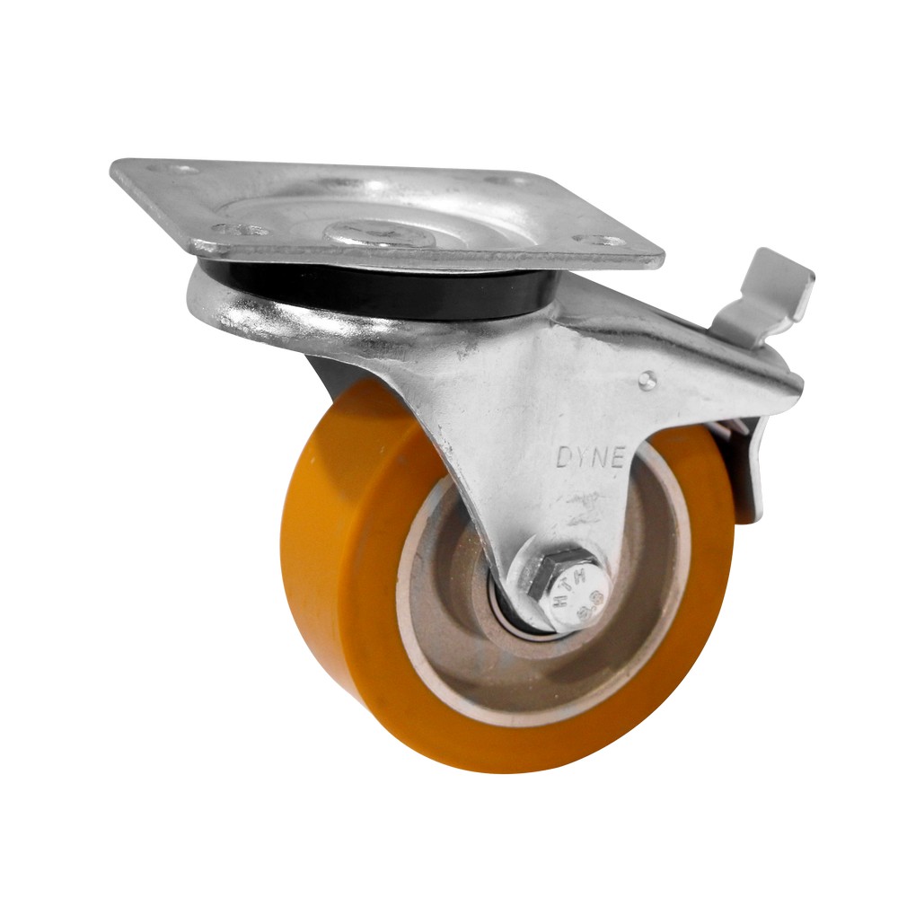Rodo giratorio 100 mm rueda de poliuretano 250 kg