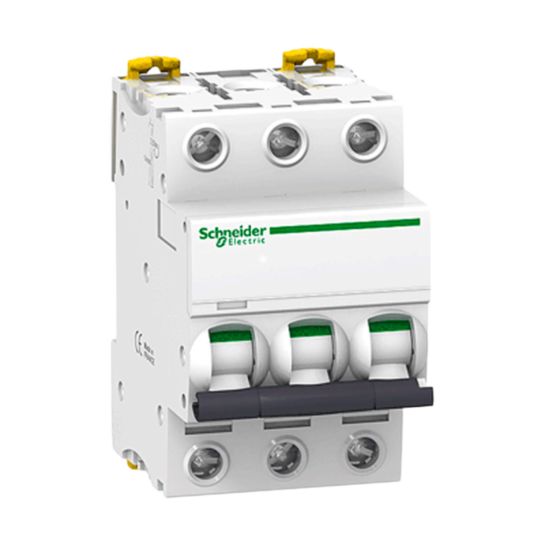 SCHNEIDER A9F74320 INTERRUPTOR TERMOMAGNETICO MONTAJE RIEL 230/440VAC 3P 20A ACTI9 IC60N CURVA C