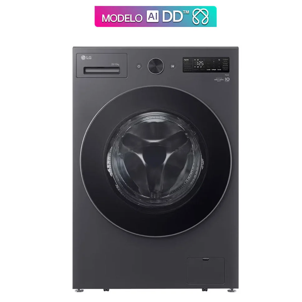 Lavadora Secadora LG ThinQ WD16EGNT6PC | 2 en 1 | Eléctrica | 16 Kg | Carga Frontal