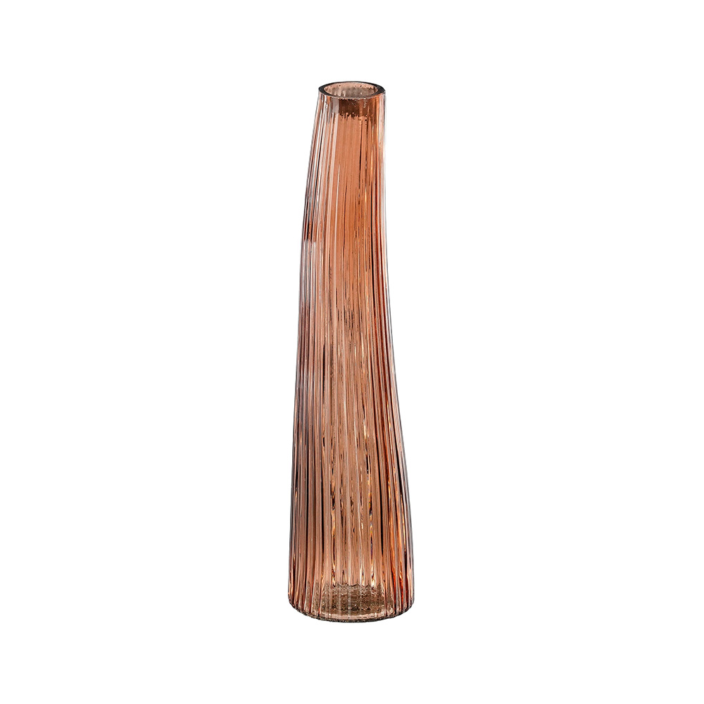 Florero de vidrio 35x8.5 cm nina cafe