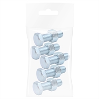 Tornillo Hexagonal Con Tuerca 3/8 X 1 1/4" 5 Unidades Gr2