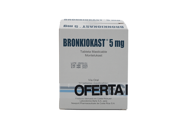 BRONKIOKAST 5 MG X 14 TABLETAS (1+1)
